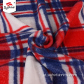 Inggris Periksa Print Fleece Tartan Fabric